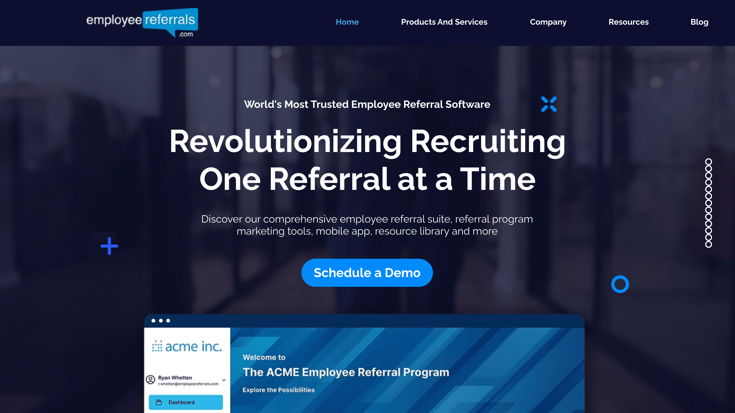 EmployeeReferrals platform screenshot